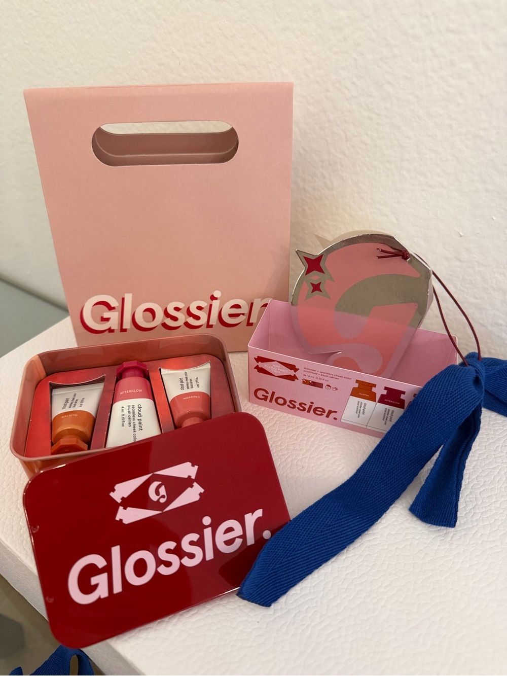 Glossier Mini Cloud Paint Blush Trio Holiday 2025 LIMITED EDITION 0.13oz × 3 NEW